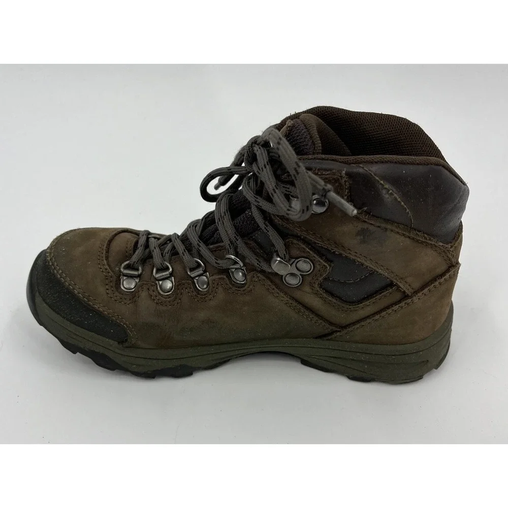 Vasque Kids Youth Brown Suede Waterproof Hiking Trail Boots Size 4